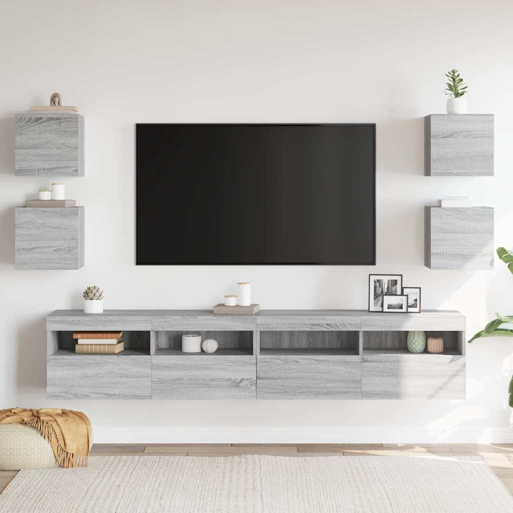 Zidni TV ormarići 4 kom boja hrasta sonome 30,5 x 30 x 30 cm