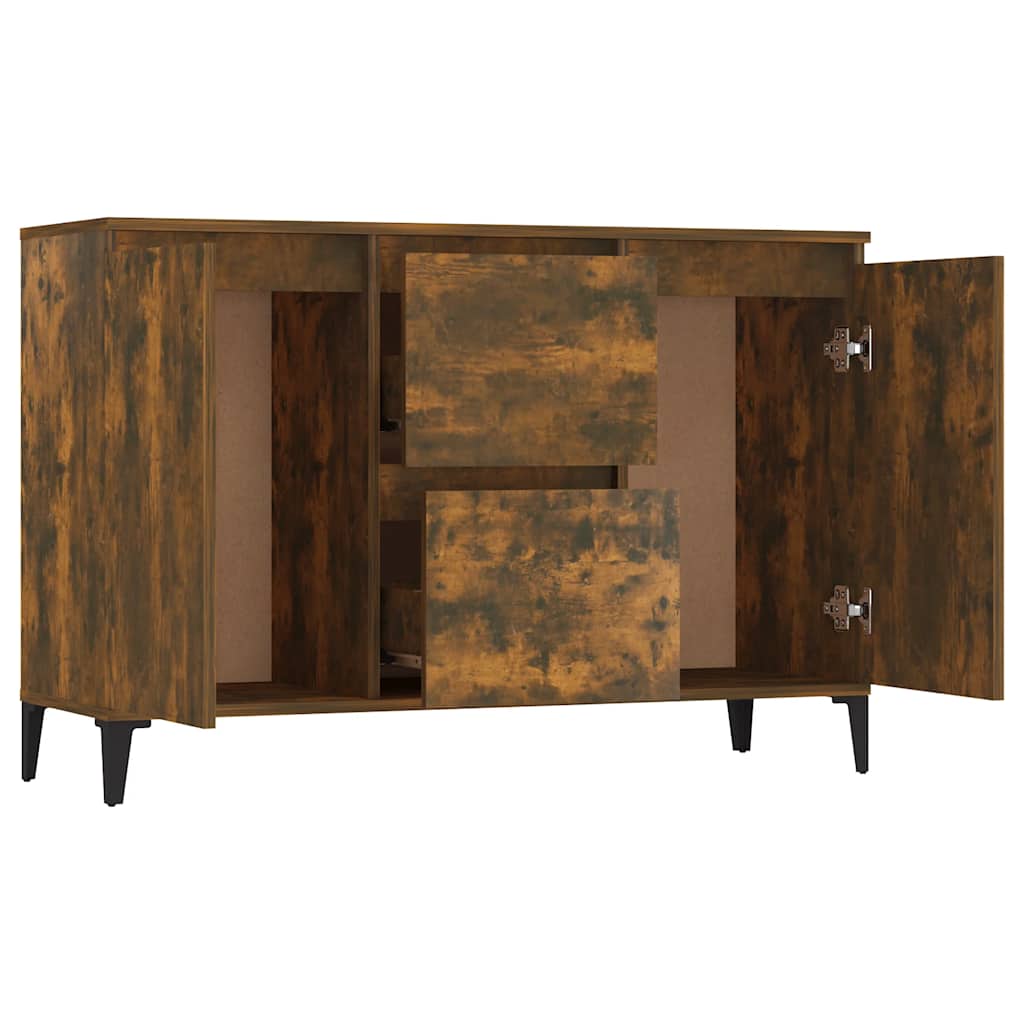 Komoda boja dimljenog hrasta 102 x 35 x 70 cm konstruirano drvo