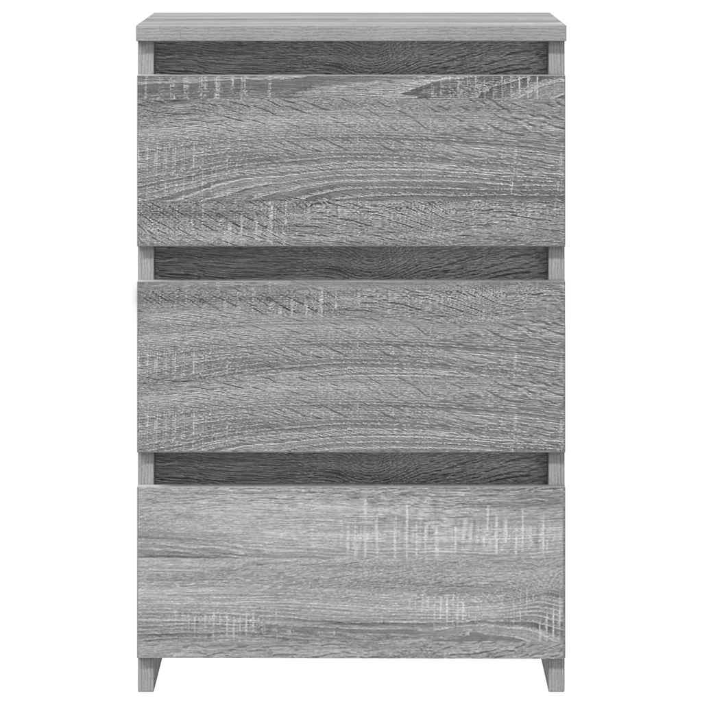 Noćni ormarići 2 kom sivi hrast 40x35x62,5 cm konstruirano drvo