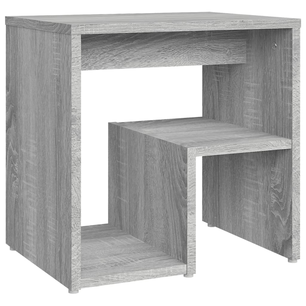 Noćni ormarići 2 kom sivi hrast 40x30x40 cm konstruirano drvo