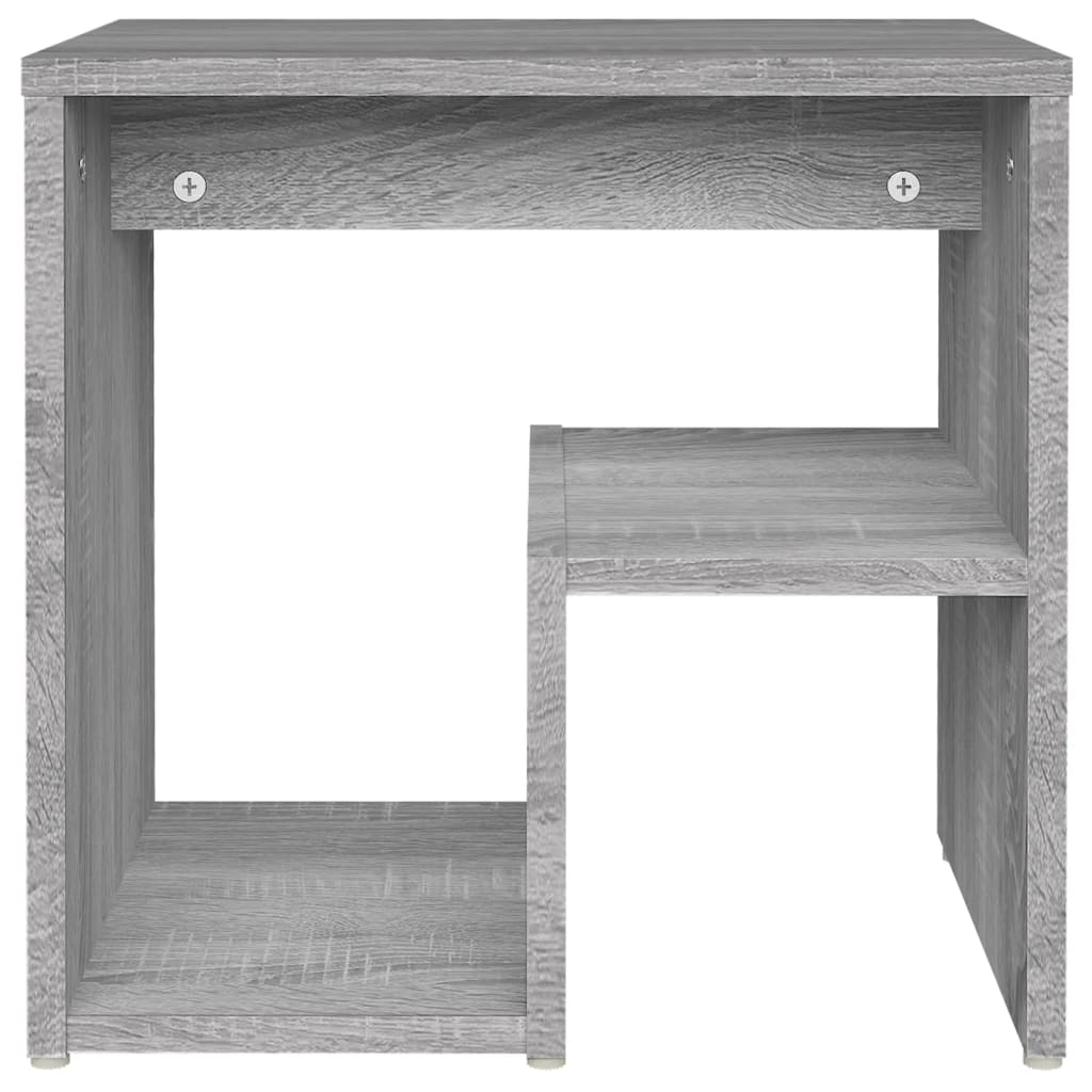 Noćni ormarići 2 kom sivi hrast 40x30x40 cm konstruirano drvo