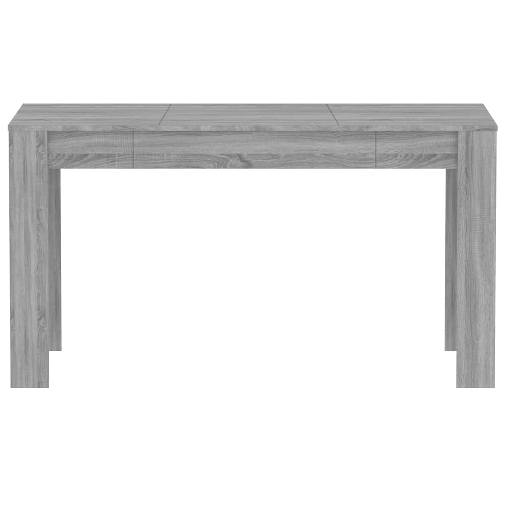 Blagovaonski stol sivi hrast 140x74,5x76 cm konstruirano drvo