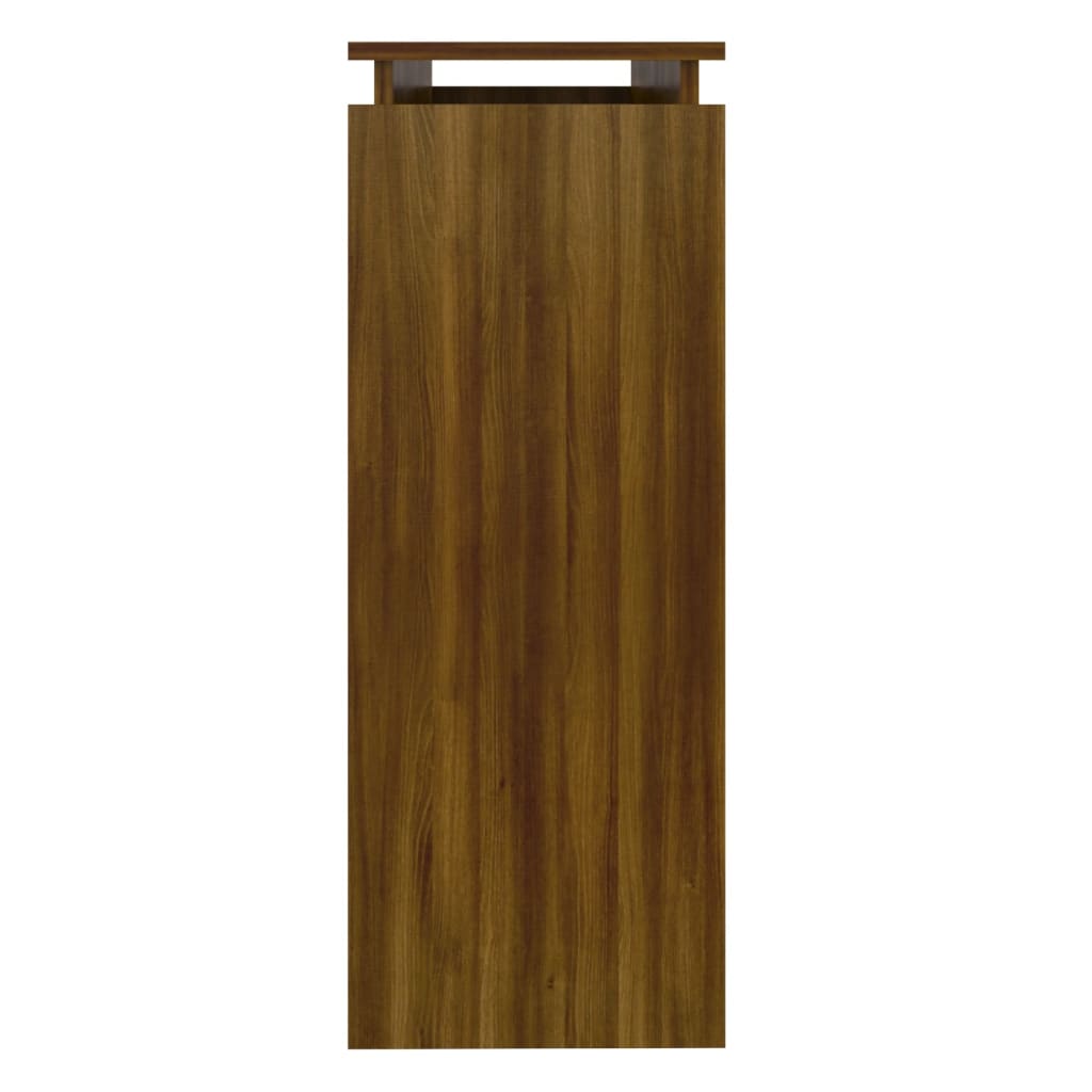 Konzolni stol smeđa boja hrasta 102x30x80 cm konstruirano drvo