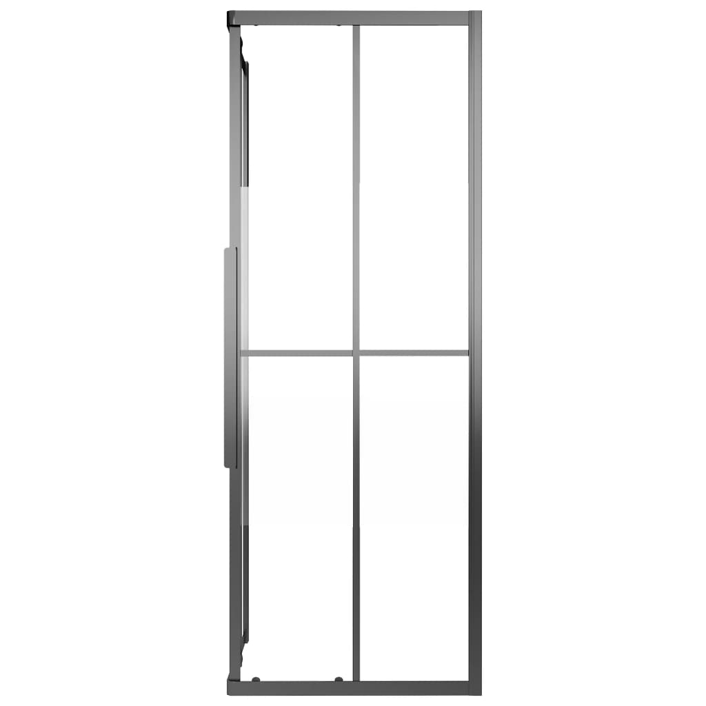 Tuš-kabina polumatirana ESG 90 x 70 x 180 cm crna
