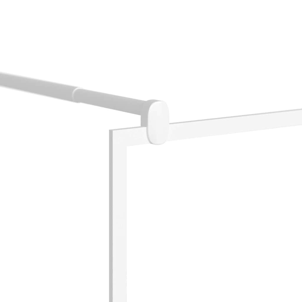 Pregrada za tuš 80 x 195 cm sa staklom ESG bijela