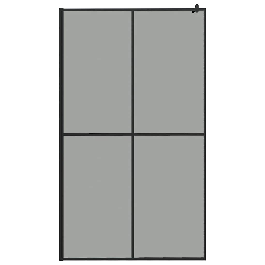 Pregrada za tuš 118 x 190 cm od tamnog kaljenog stakla