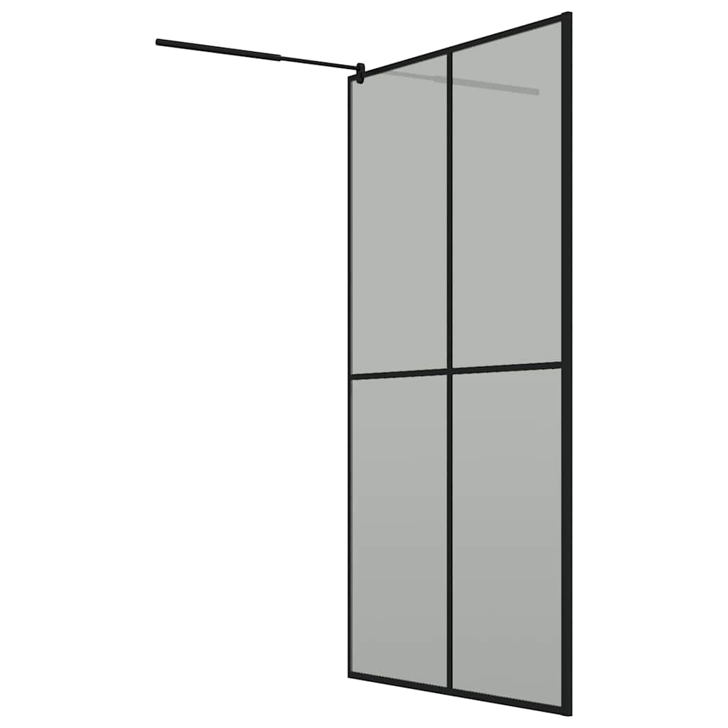 Pregrada za tuš 118 x 190 cm od tamnog kaljenog stakla