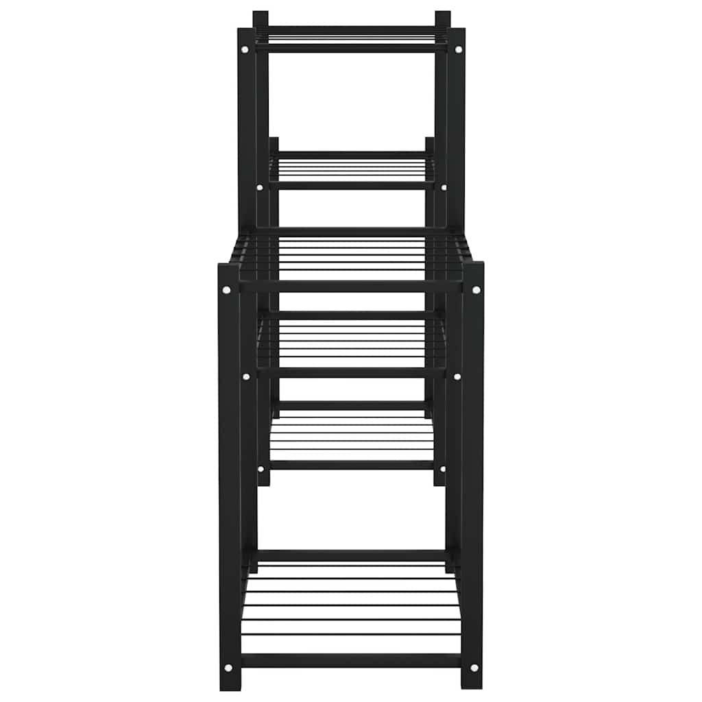 Stalak za cvijeće 83 x 25 x 60 cm crni željezni