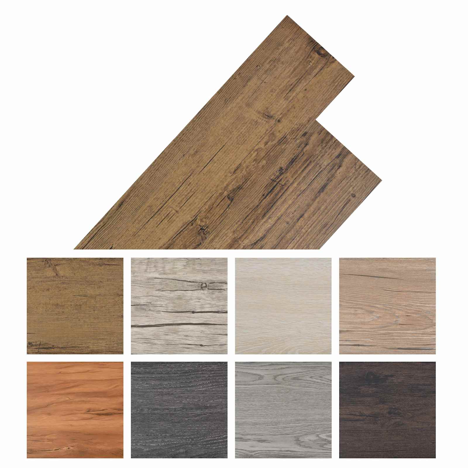 Podne daske 18 pcs Bakarna smeđa 2,51 m² PVC