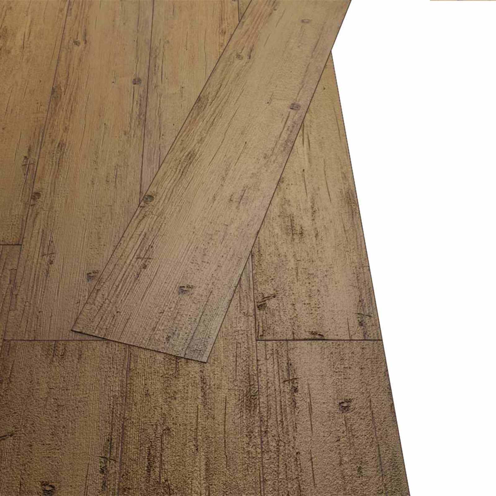 Podne daske 18 pcs Bakarna smeđa 2,51 m² PVC
