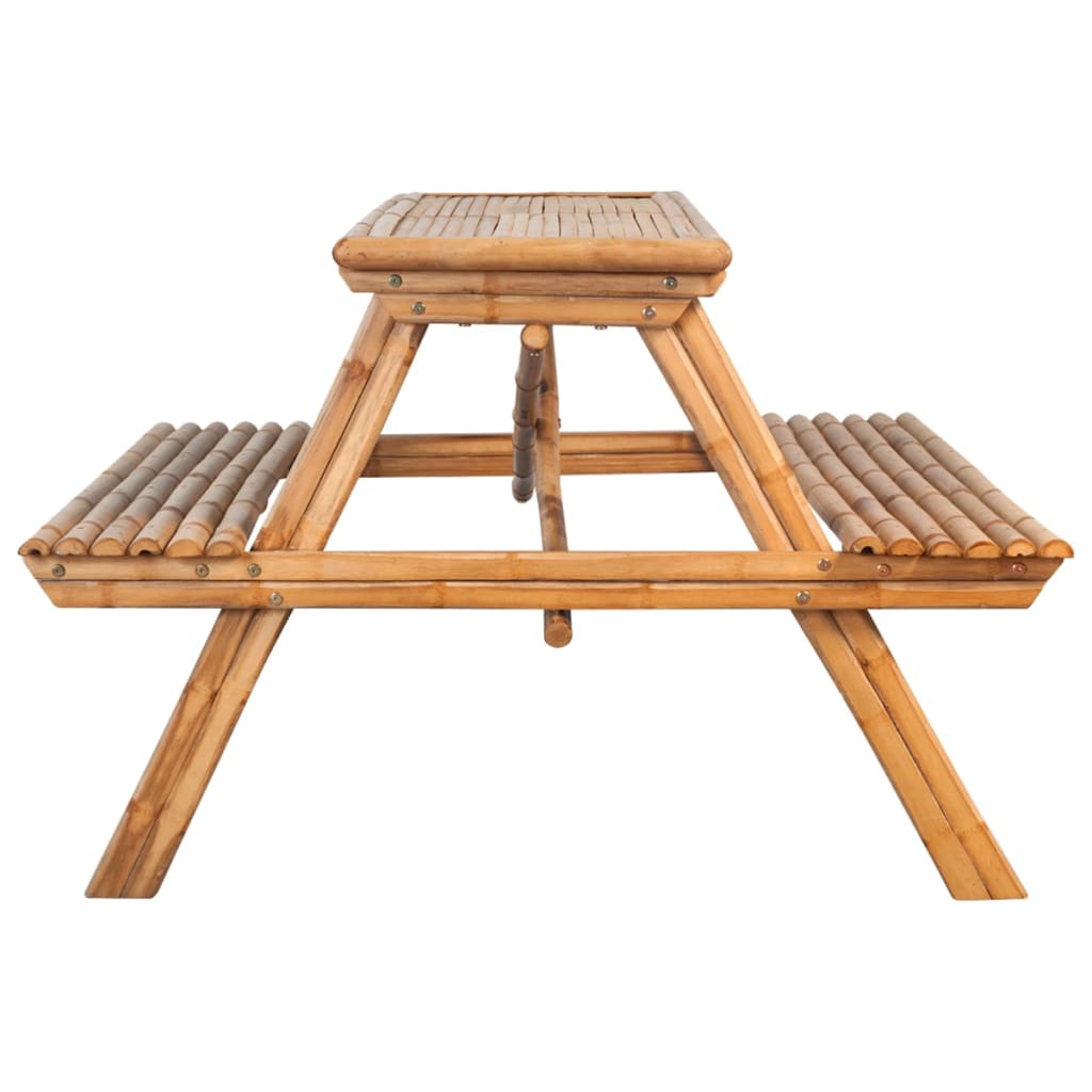 Stol za piknik 115 x 115 x 81 cm od bambusa