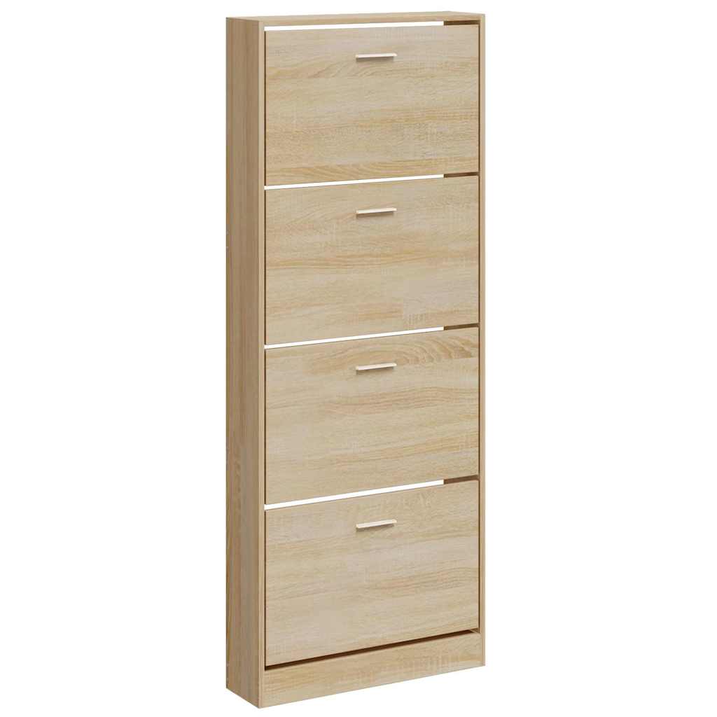 Ormarić za cipele boja hrasta 59x17x150 cm konstruirano drvo