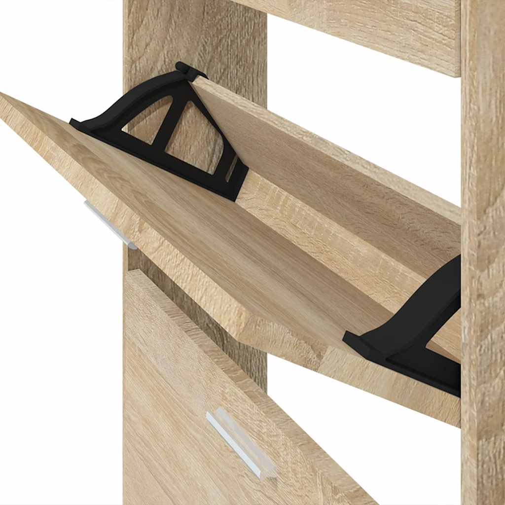 Ormarić za cipele boja hrasta 59x17x150 cm konstruirano drvo