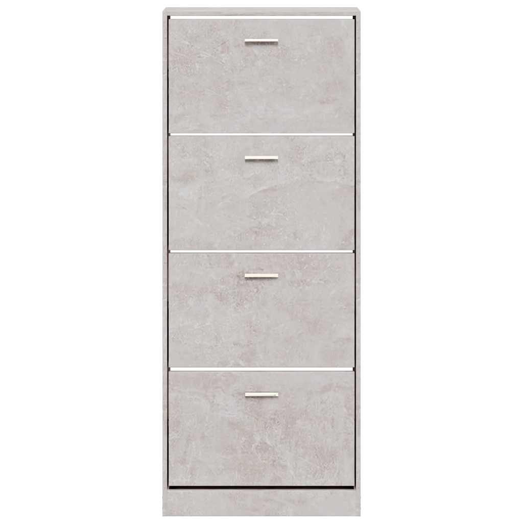 Ormarić za cipele boja betona 59x17x150 cm konstruirano drvo