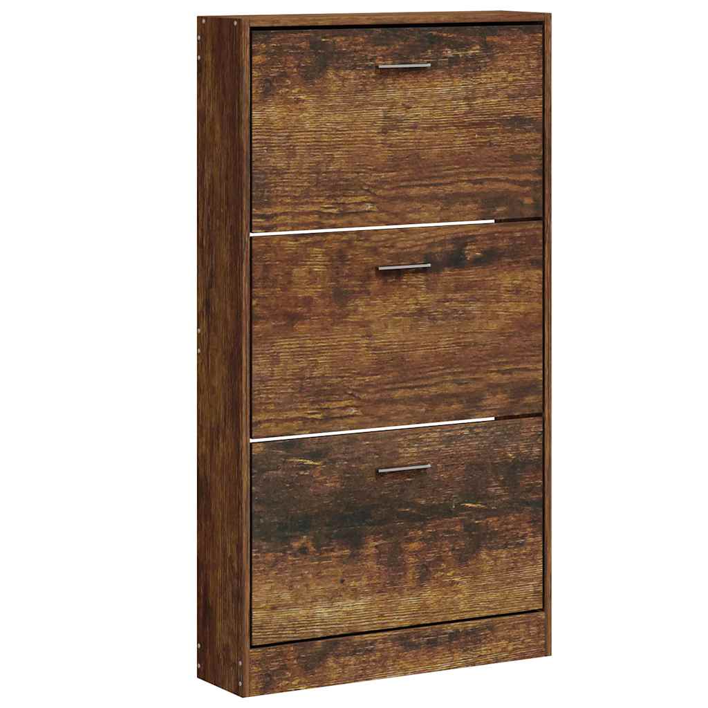 Ormarić za cipele boja hrasta 59x17x108 cm konstruirano drvo