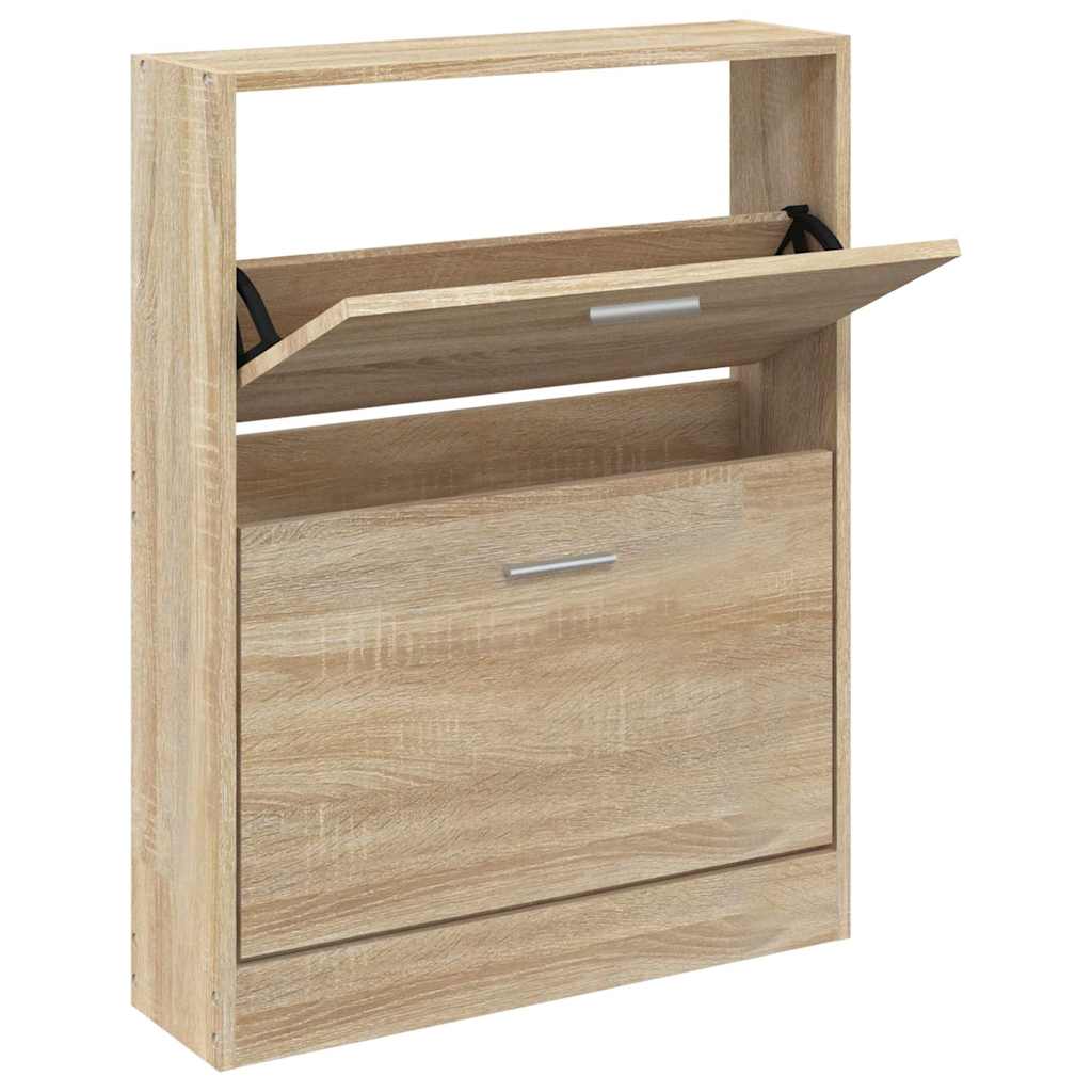 Ormarić za cipele hrast 59x17x81 cm Konstruirano drvo