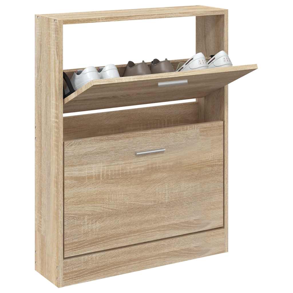 Ormarić za cipele hrast 59x17x81 cm Konstruirano drvo