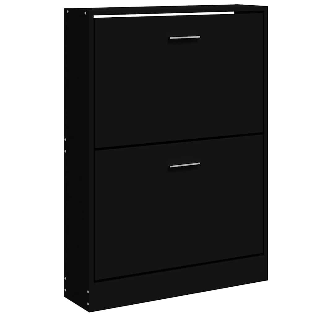 Ormarić za cipele crni 59 x 17 x 81 cm od konstruiranog drva