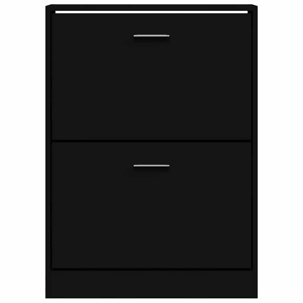 Ormarić za cipele crni 59 x 17 x 81 cm od konstruiranog drva