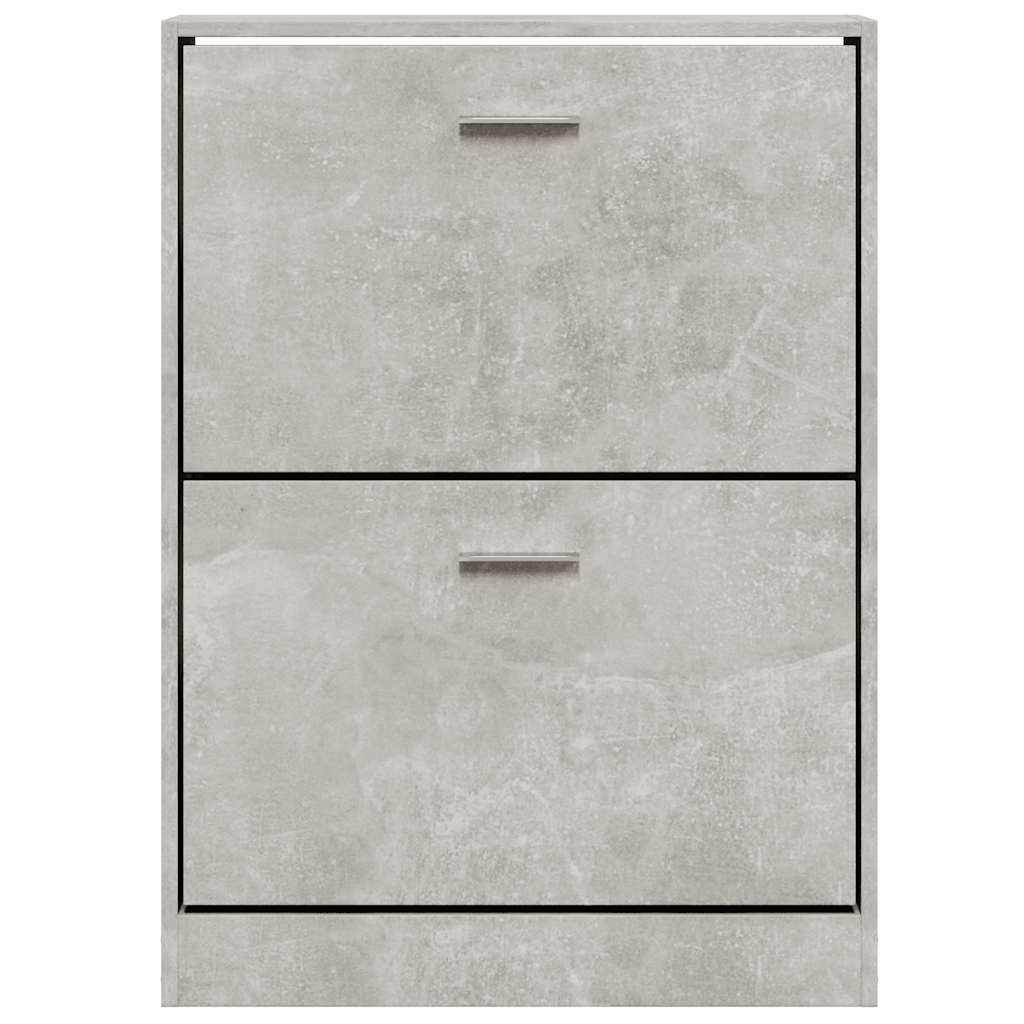 Ormarić za cipele boja betona 59x17x108 cm konstruirano drvo