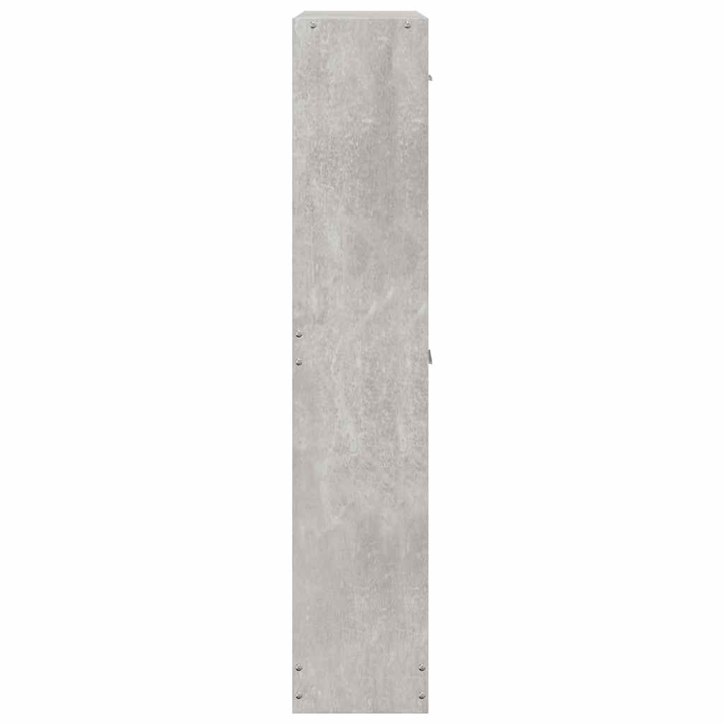 Ormarić za cipele boja betona 59x17x108 cm konstruirano drvo