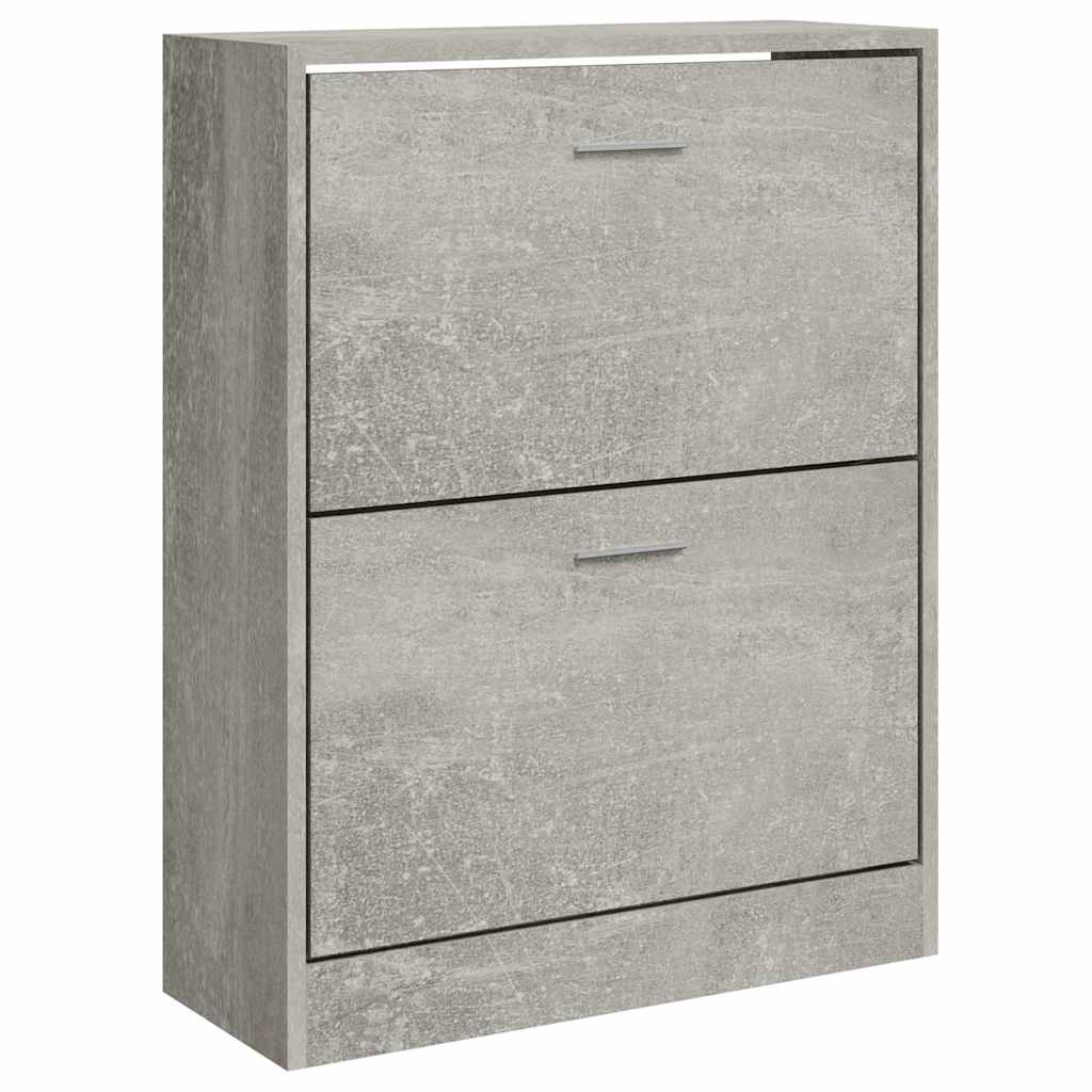 Ormarić za cipele boja betona 63x24x81 cm konstruirano drvo