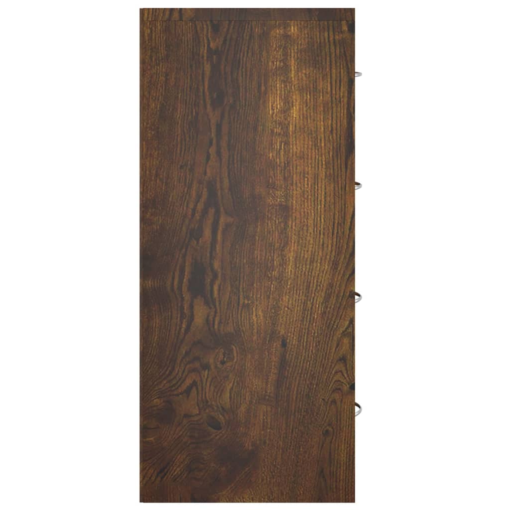 Komoda s 4 ladice 60 x 30,5 x 71 cm boja dimljenog hrasta