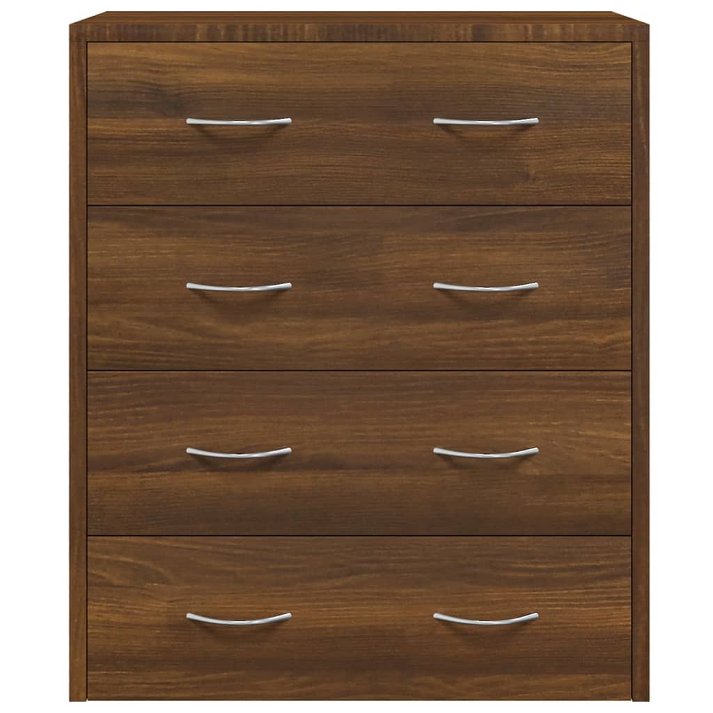 Komoda s 4 ladice 60 x 30,5 x 71 cm boja smeđeg hrasta