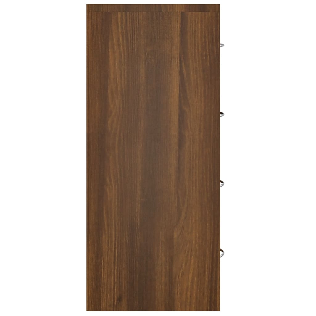 Komoda s 4 ladice 60 x 30,5 x 71 cm boja smeđeg hrasta