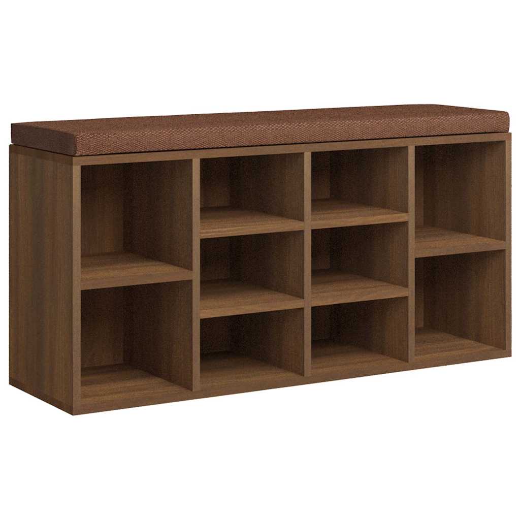 Klupa za cipele boja hrasta 103x30x48 cm konstruirano drvo
