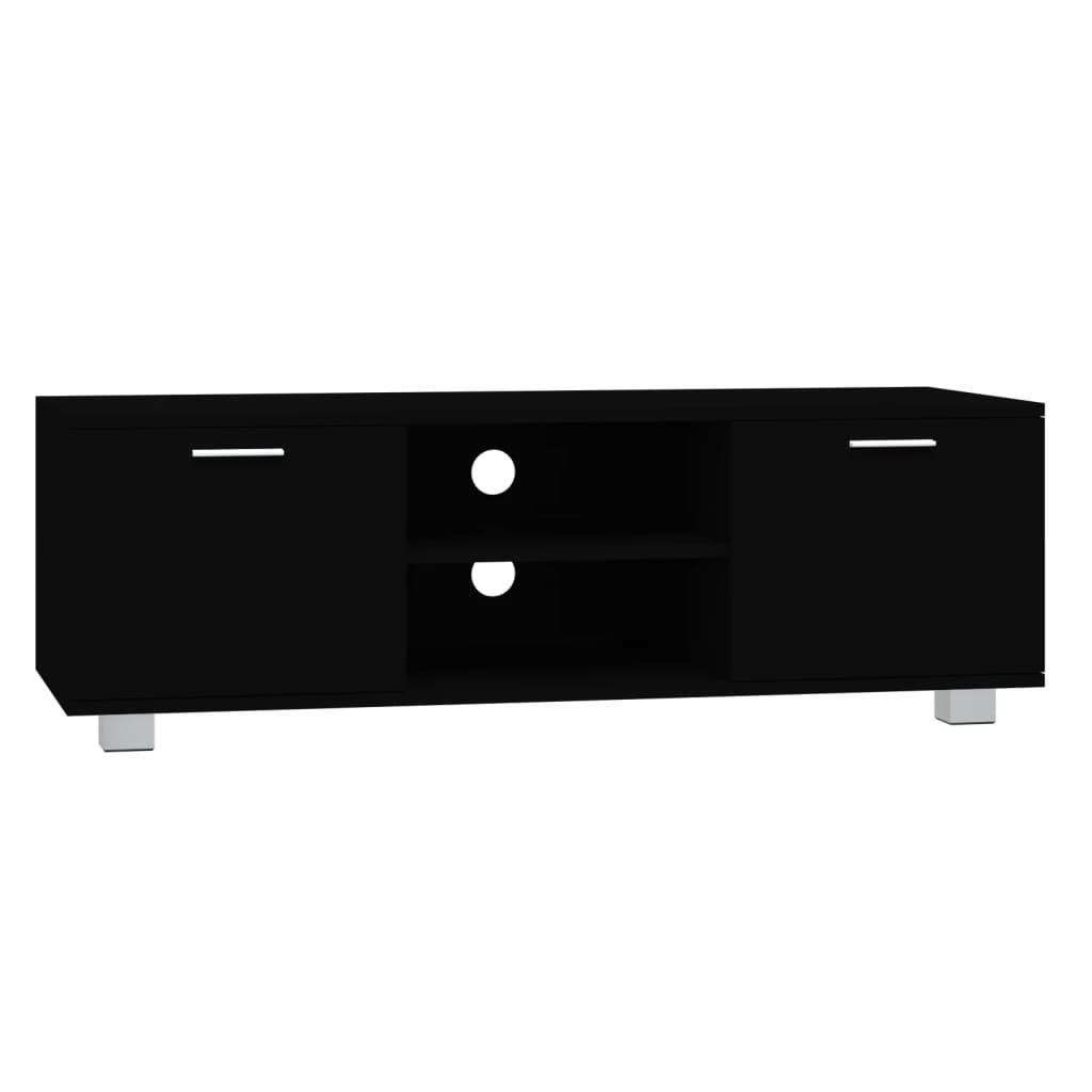 TV ormarić crni 120 x 40,5 x 35 cm od konstruiranog drva