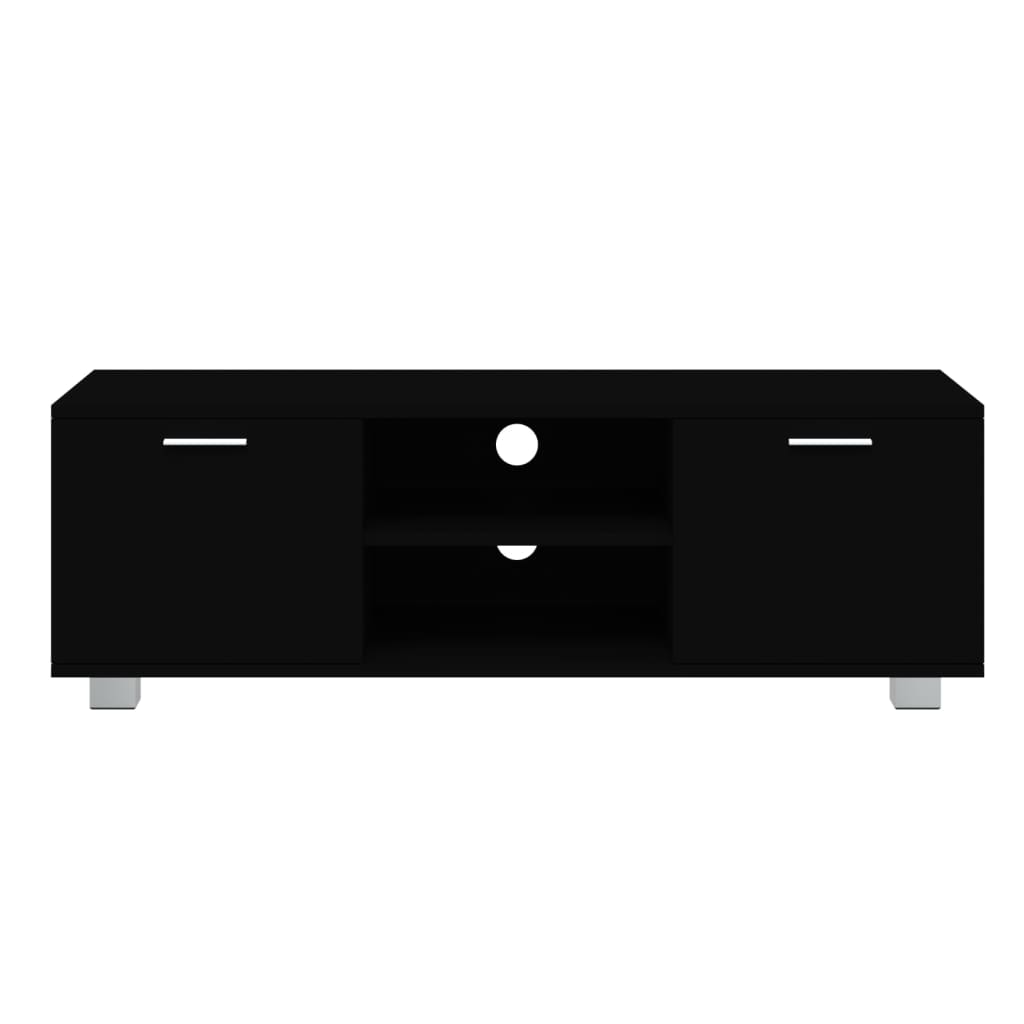 TV ormarić crni 120 x 40,5 x 35 cm od konstruiranog drva