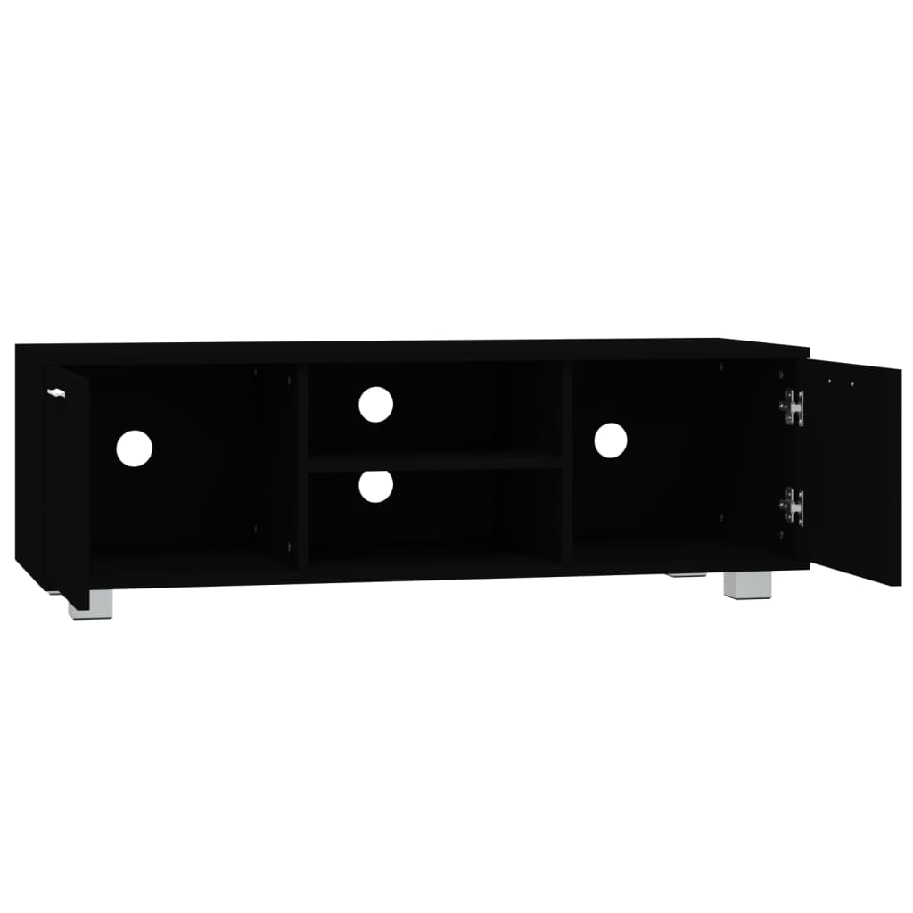 TV ormarić crni 120 x 40,5 x 35 cm od konstruiranog drva
