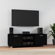 TV ormarić crni 120 x 40,5 x 35 cm od konstruiranog drva