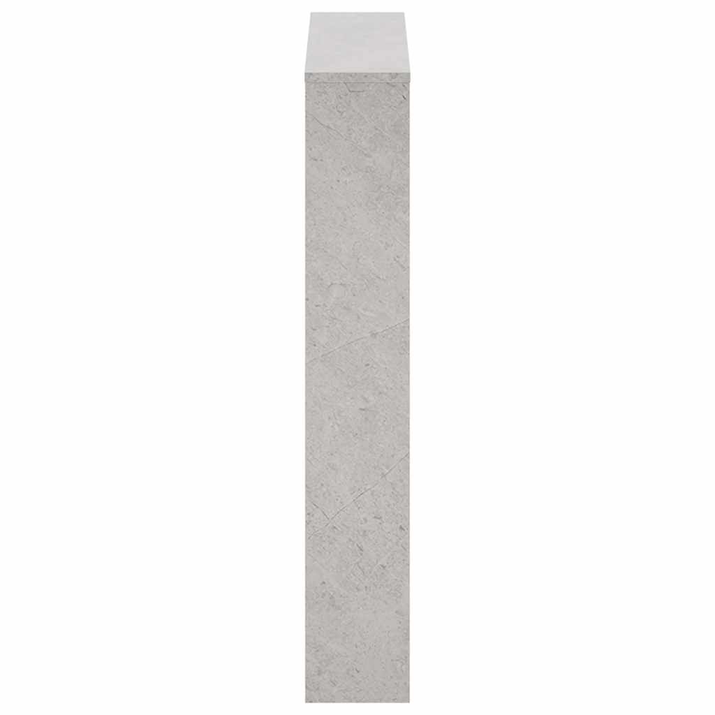 Ormarić za cipele s ogledalom i 3 razine sivi 63x17x102,5 cm