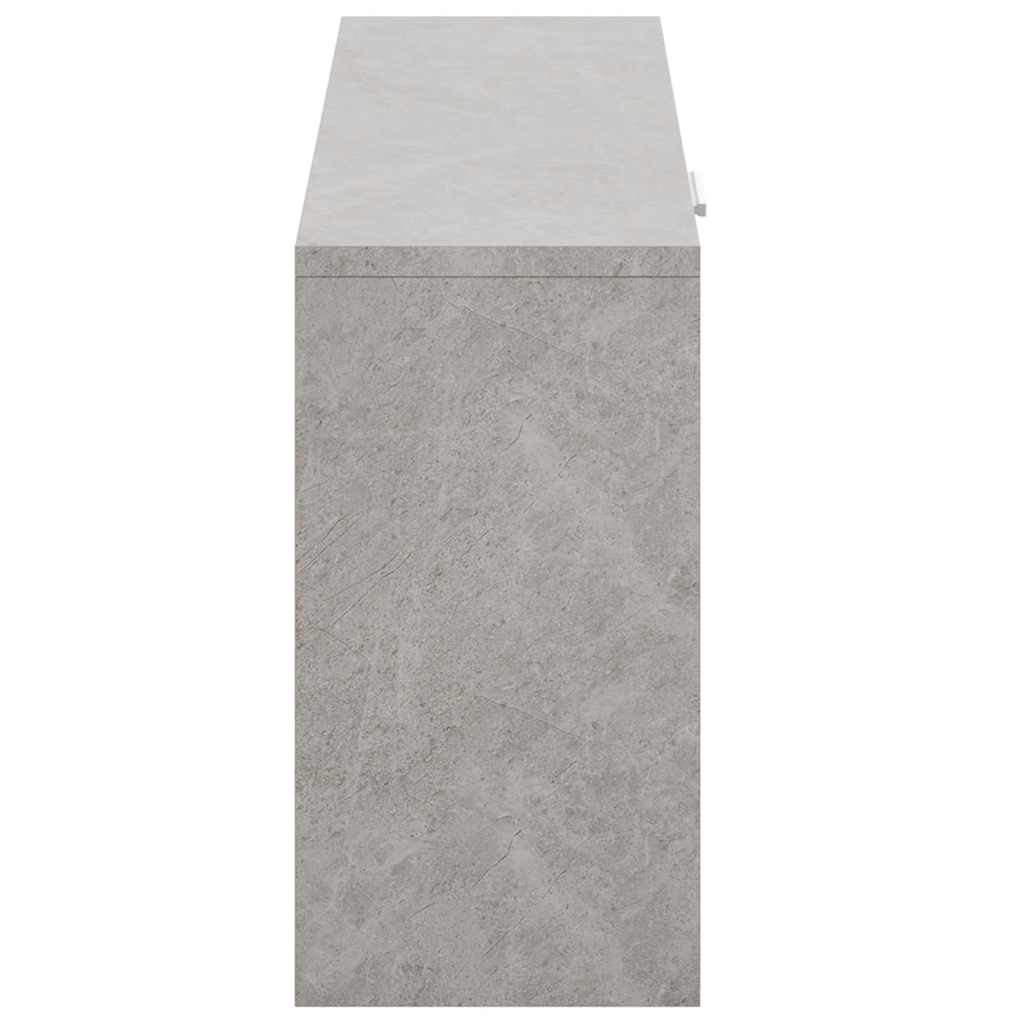 Klupa za cipele boja betona 80x24x45 cm konstruirano drvo