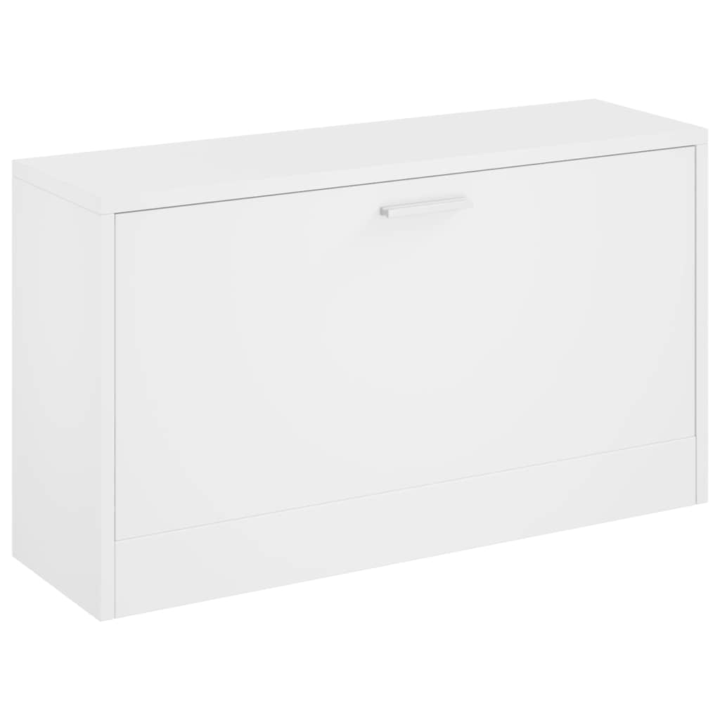 Klupa za cipele visoki sjaj bijela 80x24x45 cm inženjerski drvo