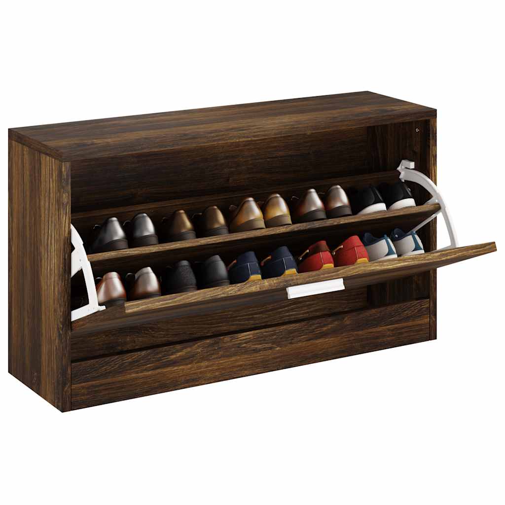Klupa za cipele boja hrasta 80 x 24 x 45 cm konstruirano drvo