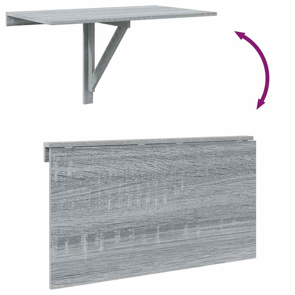 Sklopivi zidni stol boja hrasta 100x60x56 cm konstruirano drvo