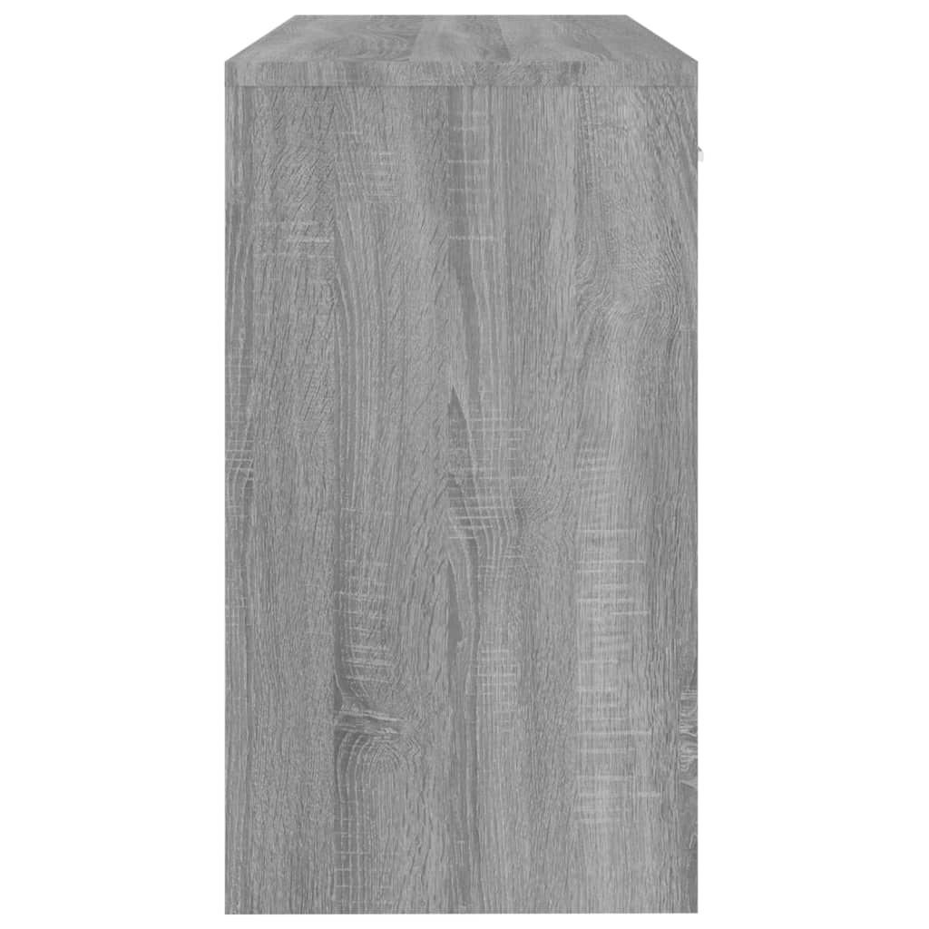 Radni stol s ladicom i ormarićem sivi hrast 100x40x73 cm drveni