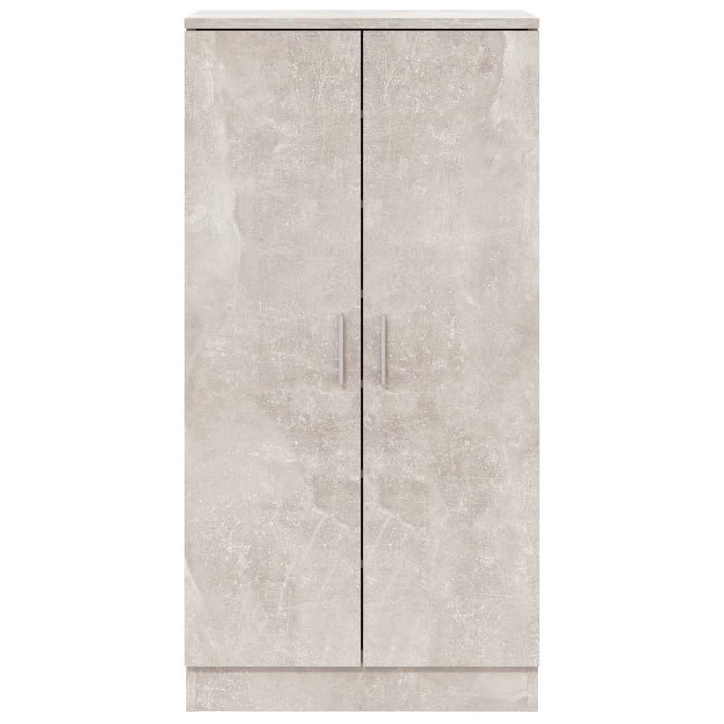 Ormarić za cipele boja betona 55x35x108 cm konstruirano drvo