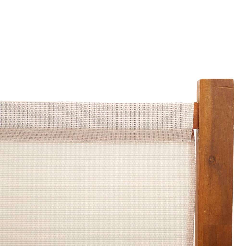 Sobna pregrada s 5 panela krem bijela 350 x 180 cm