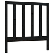 Uzglavlje za krevet crno 81 x 4 x 100 cm od masivne borovine