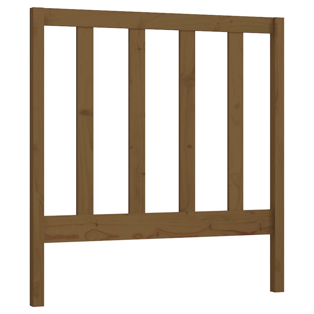 Uzglavlje za krevet boja meda 96 x 4 x 100 cm masivna borovina