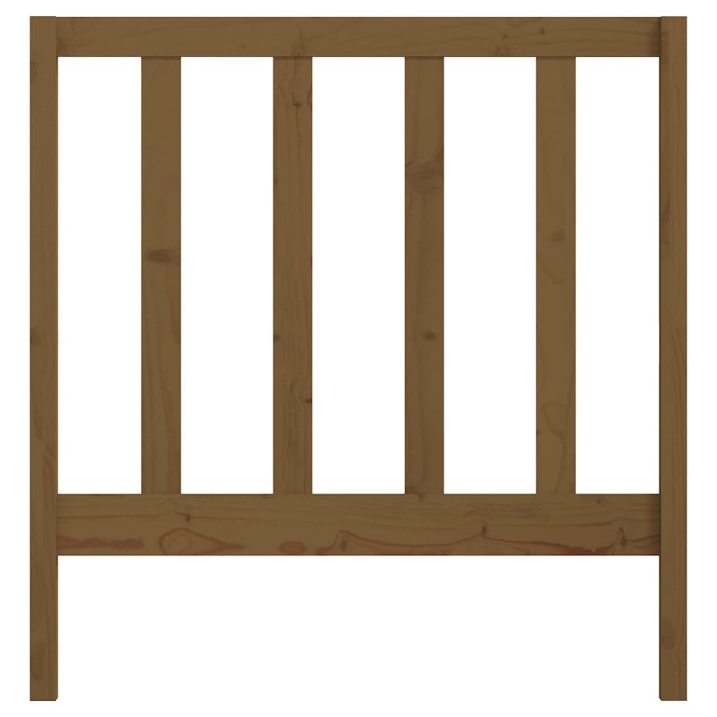 Uzglavlje za krevet boja meda 96 x 4 x 100 cm masivna borovina