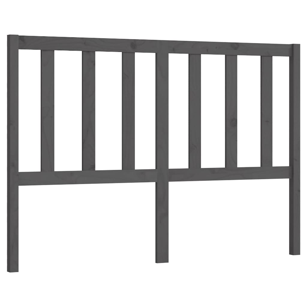Uzglavlje za krevet sivo 166 x 4 x 100 cm od masivne borovine
