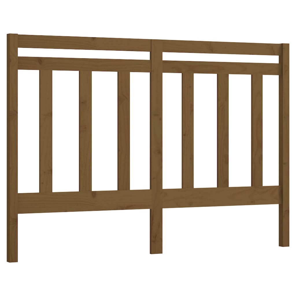 Uzglavlje za krevet boja meda 166 x 4 x 100 cm masivna borovina