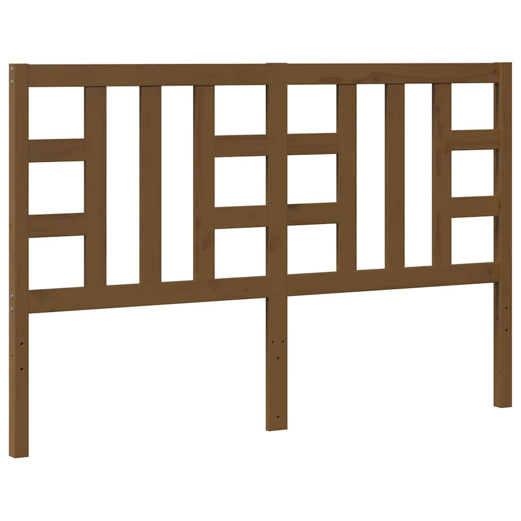 Uzglavlje za krevet boja meda 156 x 4 x 100 cm masivna borovina