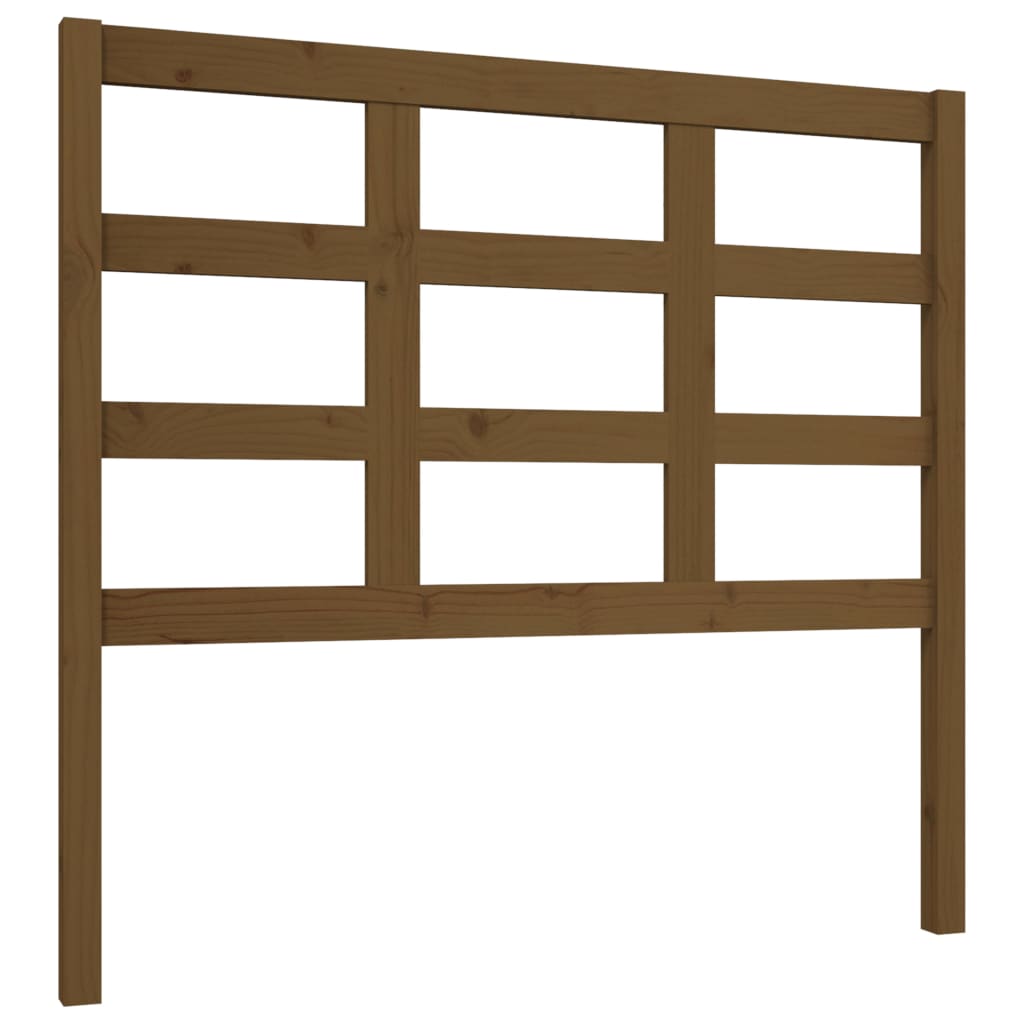 Uzglavlje za krevet boja meda 105,5x4x100 cm masivna borovina