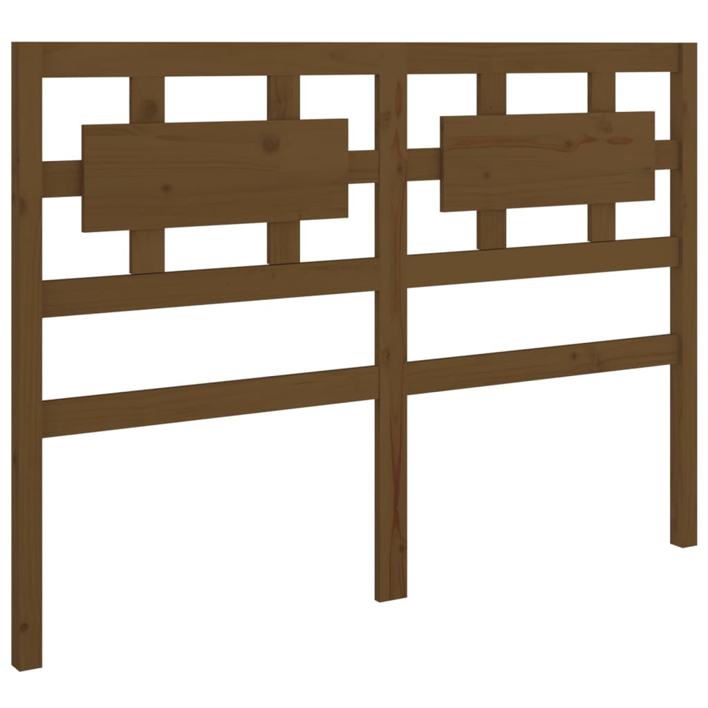 Uzglavlje za krevet boja meda 205,5x4x100 cm masivna borovina